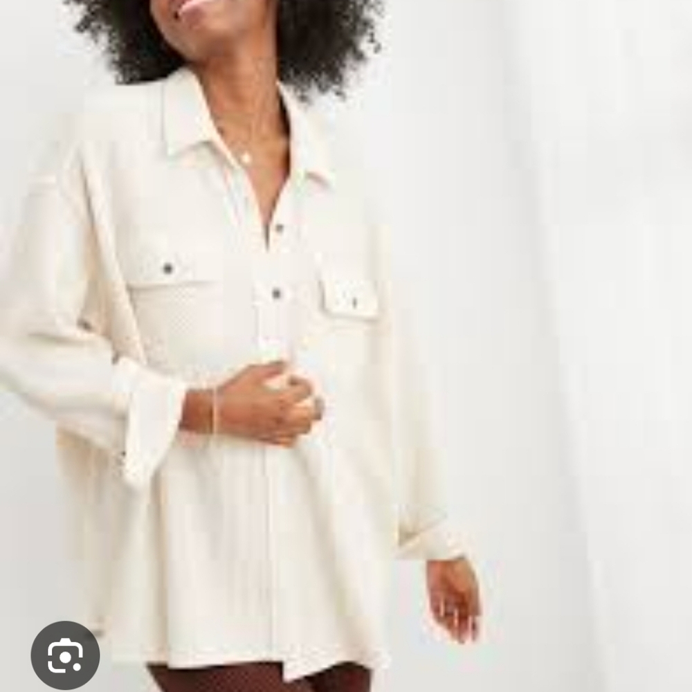Aerie Lumber Jane Waffle Shirt